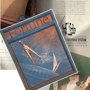 Vintage 1934 magazine authentic FORTUNE  in excellent condition.